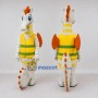 Custom White and Yellow Seahorse Character in a Vest Mascot Costume Adult Full Body Suit for Ocean Events
