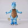 Custom Blue and Tan Spiky Dragon Character Mascot Costume Adult Full Body Suit for Theme Parties Custom Blue and Tan Spiky Dragon Character Mascot Costume Adult Full Body Suit for Theme Parties