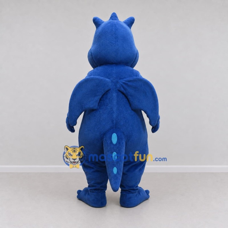 Custom Blue and Teal Winged Dragon Character Mascot Costume Adult Full Body Suit for Theme Parties Custom Blue and Teal Winged Dragon Character Mascot Costume Adult Full Body Suit for Theme Parties