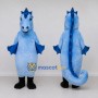 Custom Light Blue Seahorse Character Mascot Costume Adult Full Body Suit for Ocean Events