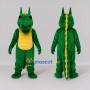 Custom Green and Yellow Dragon Character Mascot Costume Adult Full Body Suit for Theme Parties