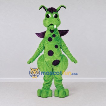 Custom Green and Purple Winged Fantasy Creature Mascot Costume Adult Full Body Suit for Theme Parties Custom Green and Purple Winged Fantasy Creature Mascot Costume Adult Full Body Suit for Theme Parties