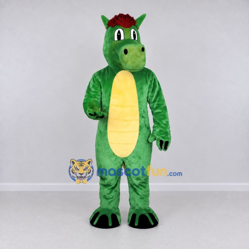 Custom Green and Yellow Dragon Character Mascot Costume Adult Full Body Suit for Theme Parties Custom Green and Yellow Dragon Character Mascot Costume Adult Full Body Suit for Theme Parties
