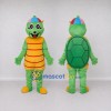 Custom Green and Yellow Turtle Character with a Cap Mascot Costume Adult Full Body Suit for School Events Custom Green and Yellow Turtle Character with a Cap Mascot Costume Adult Full Body Suit for School Events