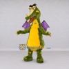 Custom Green and Purple Winged Dragon Mascot Costume Adult Full Body Suit for Theme Parties Custom Green and Purple Winged Dragon Mascot Costume Adult Full Body Suit for Theme Parties