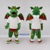 Custom Green and White Winged Dragon in Sportswear Mascot Costume Adult Full Body Suit for Sports Events Custom Green and White Winged Dragon in Sportswear Mascot Costume Adult Full Body Suit for Sports Events