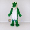 Custom Green and White Crocodile Character Mascot Costume Adult Full Body Suit for Wildlife Events Custom Green and White Crocodile Character Mascot Costume Adult Full Body Suit for Wildlife Events