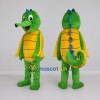 Custom Green and Yellow Seahorse Character Mascot Costume Adult Full Body Suit for Ocean Events Custom Green and Yellow Seahorse Character Mascot Costume Adult Full Body Suit for Ocean Events