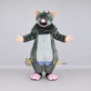 Custom Gray and White Rat Character Mascot Costume Adult Full Body Suit for School Events Custom Gray and White Rat Character Mascot Costume Adult Full Body Suit for School Events