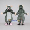 Custom Gray and White Rat Character Mascot Costume Adult Full Body Suit for School Events Custom Gray and White Rat Character Mascot Costume Adult Full Body Suit for School Events