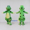 Custom Green and Black Spotted Frog Character Mascot Costume Adult Full Body Suit for School Events Custom Green and Black Spotted Frog Character Mascot Costume Adult Full Body Suit for School Events
