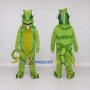 Custom Green and Yellow Chameleon Mascot Costume Adult Full Body Suit for Wildlife Events