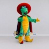 Custom Green and Red Crocodile in a Hat and Cape Mascot Costume Adult Full Body Suit for Theme Parties Custom Green and Red Crocodile in a Hat and Cape Mascot Costume Adult Full Body Suit for Theme Parties