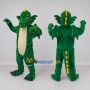Custom Green and Cream Winged Dragon Mascot Costume Adult Full Body Suit for Theme Parties