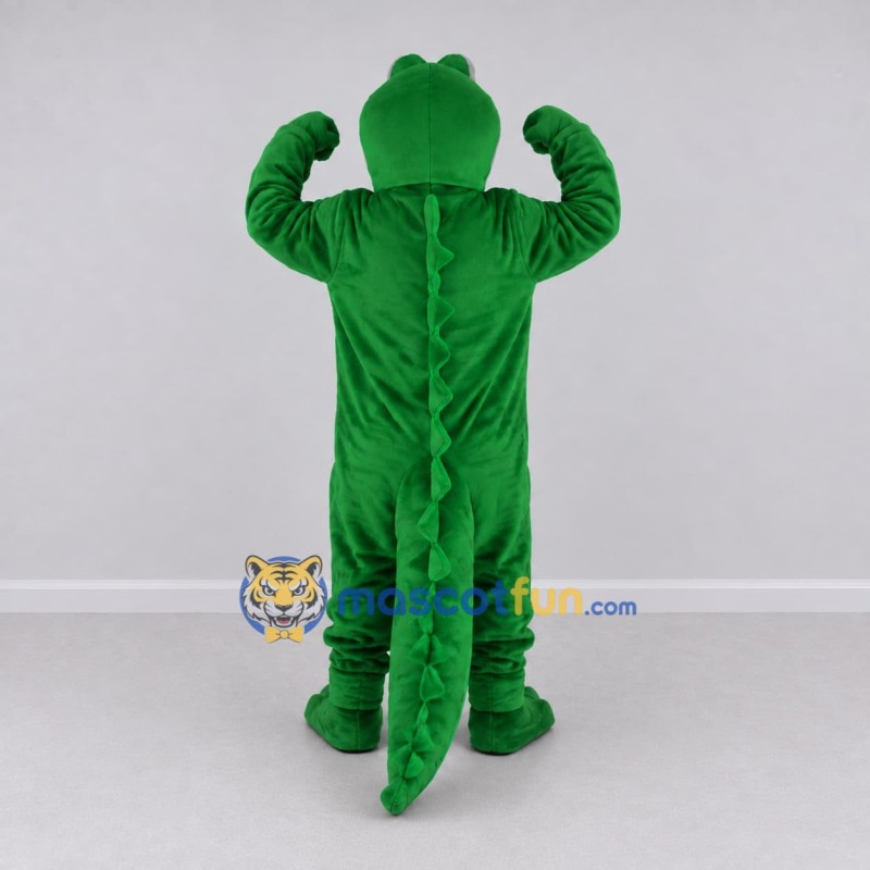Custom Green and Gray Crocodile Mascot Costume Adult Full Body Suit for Wildlife Events Custom Green and Gray Crocodile Mascot Costume Adult Full Body Suit for Wildlife Events