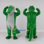 Custom Green and Gray Crocodile Mascot Costume Adult Full Body Suit for Wildlife Events