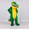 Custom Green and Yellow Fierce Crocodile Mascot Costume Adult Full Body Suit for Wildlife Events Custom Green and Yellow Fierce Crocodile Mascot Costume Adult Full Body Suit for Wildlife Events