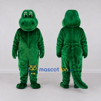 Custom Green Crocodile Character Mascot Costume Adult Full Body Suit for Wildlife Events