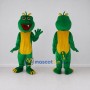 Custom Green and Yellow Dragon Character Mascot Costume Adult Full Body Suit for Theme Parties