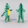 Custom Mint Green and Yellow Crocodile Character Mascot Costume Adult Full Body Suit for Wildlife Events