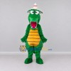 Custom Green and Yellow Crocodile with a Party Hat Mascot Costume Adult Full Body Suit for Theme Parties Custom Green and Yellow Crocodile with a Party Hat Mascot Costume Adult Full Body Suit for Theme Parties