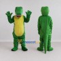 Custom Green and Yellow Dinosaur Character Mascot Costume Adult Full Body Suit for Dinosaur Events
