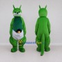 Custom Green and White Kangaroo Character with a Joey Mascot Costume Adult Full Body Suit for School Events