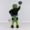Custom Green and Black Crocodile Cheerleader Mascot Costume Adult Full Body Suit for Sports Events Custom Green and Black Crocodile Cheerleader Mascot Costume Adult Full Body Suit for Sports Events