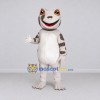 Custom Gray and White Spotted Gecko Character Mascot Costume Adult Full Body Suit for Wildlife Events