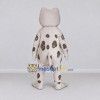 Custom Gray and White Spotted Gecko Character Mascot Costume Adult Full Body Suit for Wildlife Events