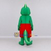 Custom Green and Red Chameleon Character in Shorts Mascot Costume Adult Full Body Suit for School Events Custom Green and Red Chameleon Character in Shorts Mascot Costume Adult Full Body Suit for School Events