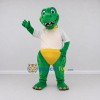Custom Green and White Crocodile Character in a Shirt Mascot Costume Adult Full Body Suit for School Events Custom Green and White Crocodile Character in a Shirt Mascot Costume Adult Full Body Suit for School Events
