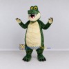 Custom Dark Green and Cream Crocodile Mascot Costume Adult Full Body Suit for Wildlife Events