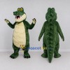 Custom Dark Green and Cream Crocodile Mascot Costume Adult Full Body Suit for Wildlife Events