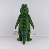 Custom Dark Green and Cream Crocodile Mascot Costume Adult Full Body Suit for Wildlife Events