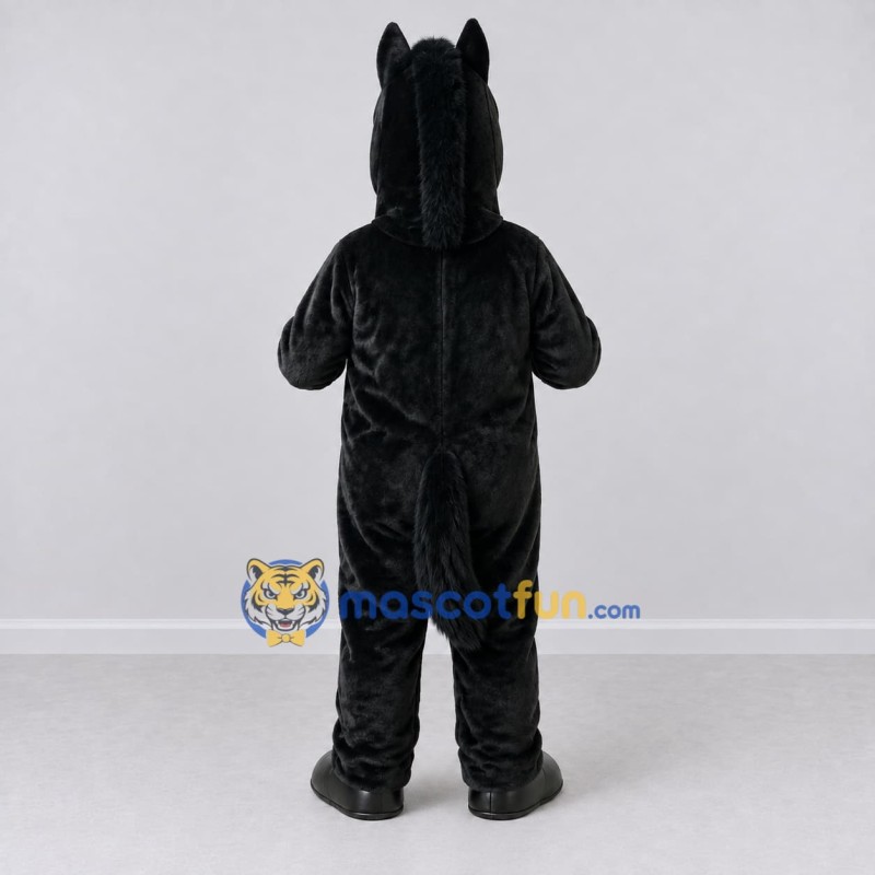 Custom Black Horse Mascot Costume Adult Full Body Suit for Farm Events Custom Black Horse Mascot Costume Adult Full Body Suit for Farm Events