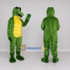 Custom Green and Yellow Crocodile Mascot Costume Adult Full Body Suit for Wildlife Events Custom Green and Yellow Crocodile Mascot Costume Adult Full Body Suit for Wildlife Events