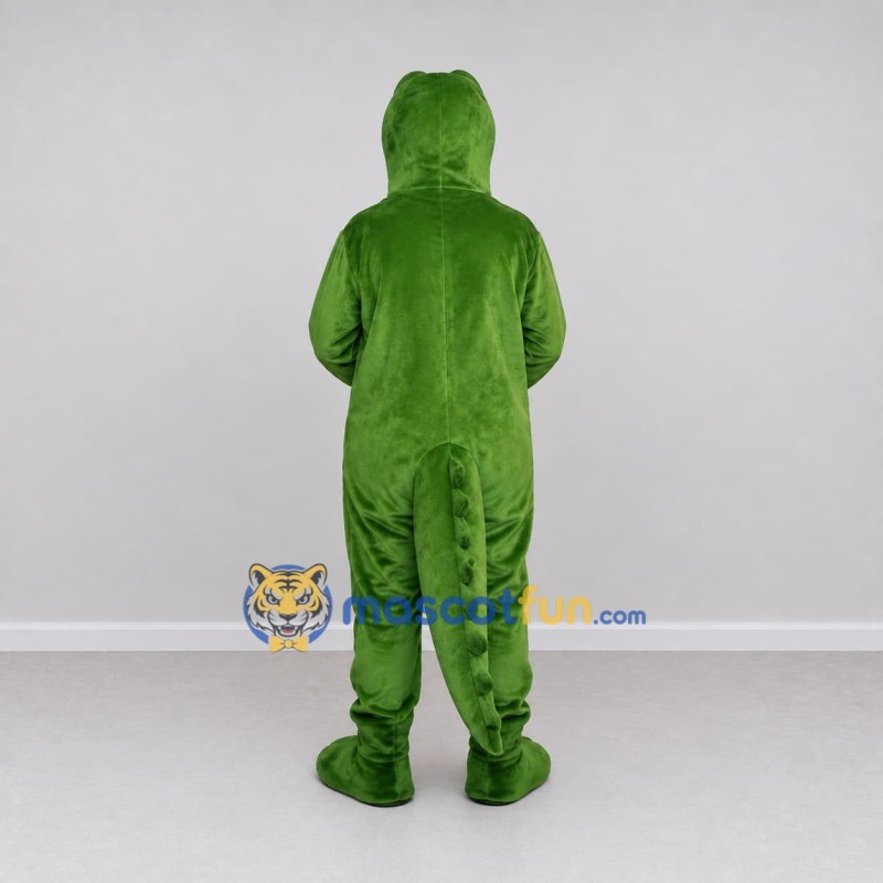 Custom Green and Yellow Crocodile Mascot Costume Adult Full Body Suit for Wildlife Events Custom Green and Yellow Crocodile Mascot Costume Adult Full Body Suit for Wildlife Events
