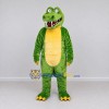 Custom Green and Yellow Crocodile Character Mascot Costume Adult Full Body Suit for Wildlife Events Custom Green and Yellow Crocodile Character Mascot Costume Adult Full Body Suit for Wildlife Events