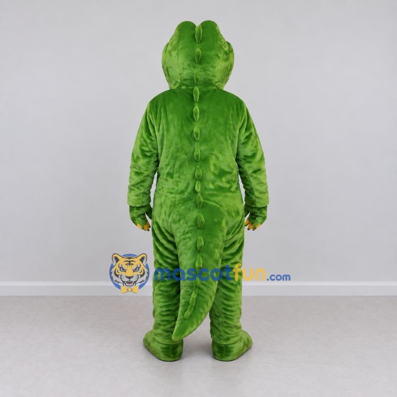 Custom Green and Yellow Crocodile Character Mascot Costume Adult Full Body Suit for Wildlife Events Custom Green and Yellow Crocodile Character Mascot Costume Adult Full Body Suit for Wildlife Events
