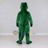Custom Dark Green and White Crocodile Character Mascot Costume Adult Full Body Suit for Wildlife Events