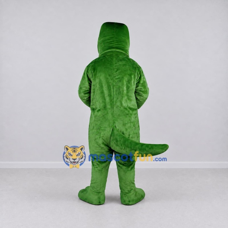 Custom Green and Yellow Crocodile Character Mascot Costume Adult Full Body Suit for Wildlife Events