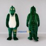 Custom Dark Green and White Dinosaur Character Mascot Costume Adult Full Body Suit for Dinosaur Events