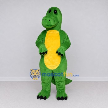 Custom Green and Yellow Dinosaur Character Mascot Costume Adult Full Body Suit for Dinosaur Events Custom Green and Yellow Dinosaur Character Mascot Costume Adult Full Body Suit for Dinosaur Events