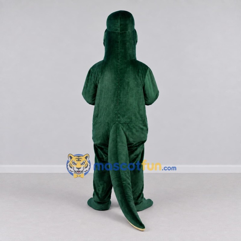 Custom Dark Green and Yellow Tyrannosaurus Character Mascot Costume Adult Full Body Suit for Dinosaur Events Custom Dark Green and Yellow Tyrannosaurus Character Mascot Costume Adult Full Body Suit for Dinosaur Events