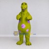 Custom Green and Purple Spotted Dinosaur Character Mascot Costume Adult Full Body Suit for Dinosaur Events Custom Green and Purple Spotted Dinosaur Character Mascot Costume Adult Full Body Suit for Dinosaur Events