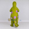 Custom Green and Purple Spotted Dinosaur Character Mascot Costume Adult Full Body Suit for Dinosaur Events Custom Green and Purple Spotted Dinosaur Character Mascot Costume Adult Full Body Suit for Dinosaur Events