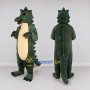 Custom Dark Green and Cream Spiky Dinosaur Character Mascot Costume Adult Full Body Suit for Dinosaur Events
