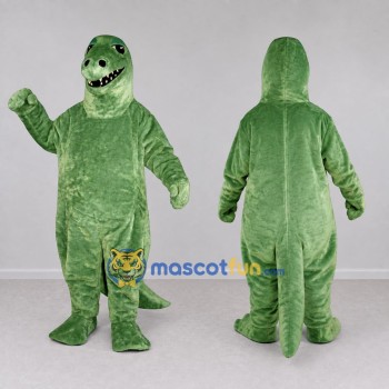 Custom Green Dinosaur Character Mascot Costume Adult Full Body Suit for Dinosaur Events