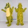 Custom Olive Green and Yellow Dragon Character Mascot Costume Adult Full Body Suit for Theme Parties Custom Olive Green and Yellow Dragon Character Mascot Costume Adult Full Body Suit for Theme Parties